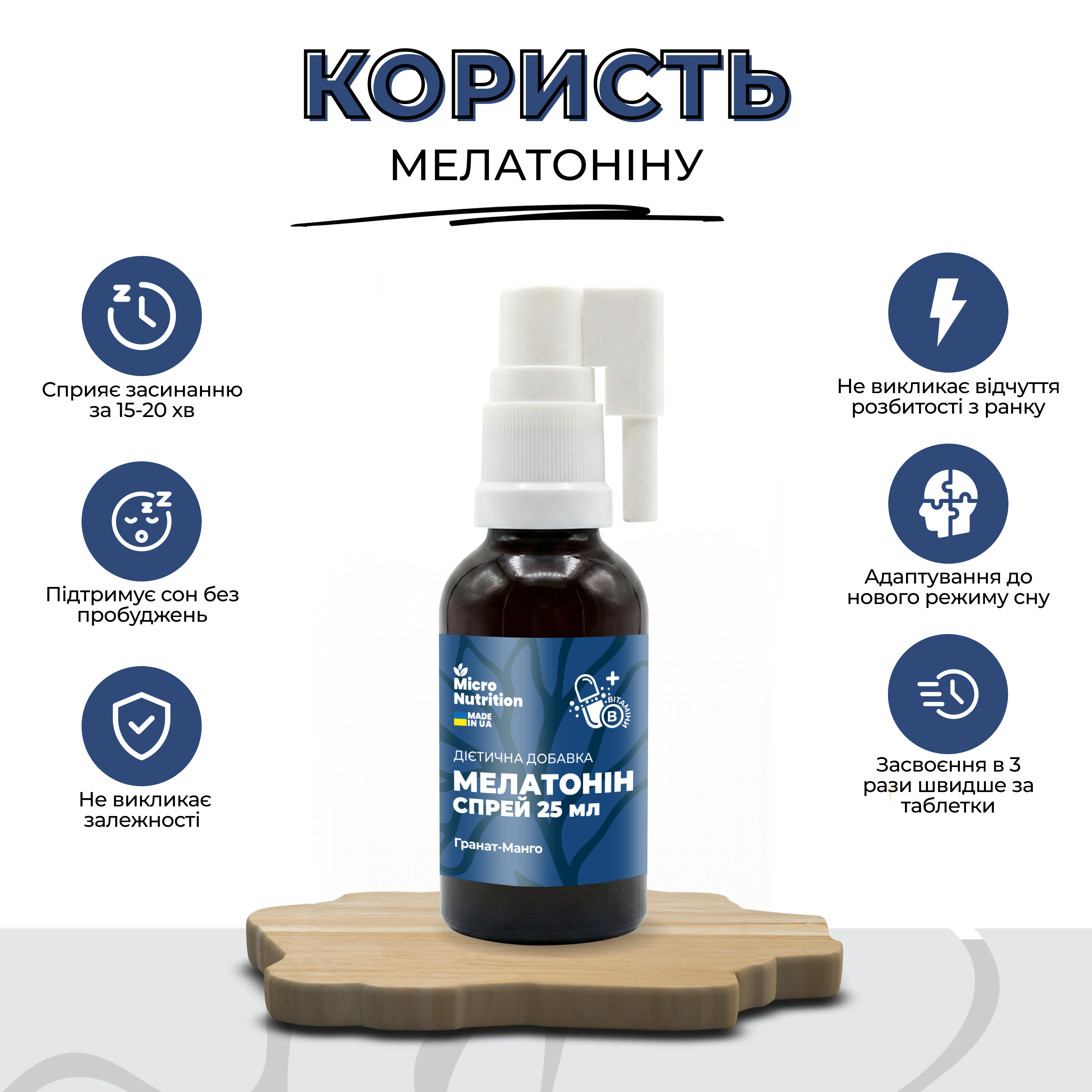 МЕЛАТОНІН СПРЕЙ – 25 мл