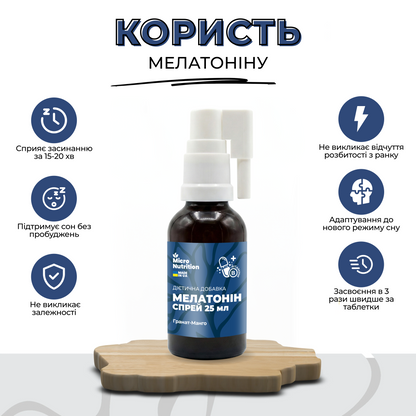 МЕЛАТОНІН СПРЕЙ – 25 мл